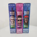 Mejores sabores Rum Bar 9000 Puffs Montenegro